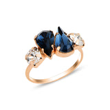 Sterling Silver Cushion Cut Swarovski Crystal Cocktail Ring - Chic Statement