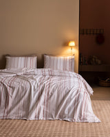 Jacquline 100% Cotton Ranforce King Size Duvet Cover Set - Powder Pink