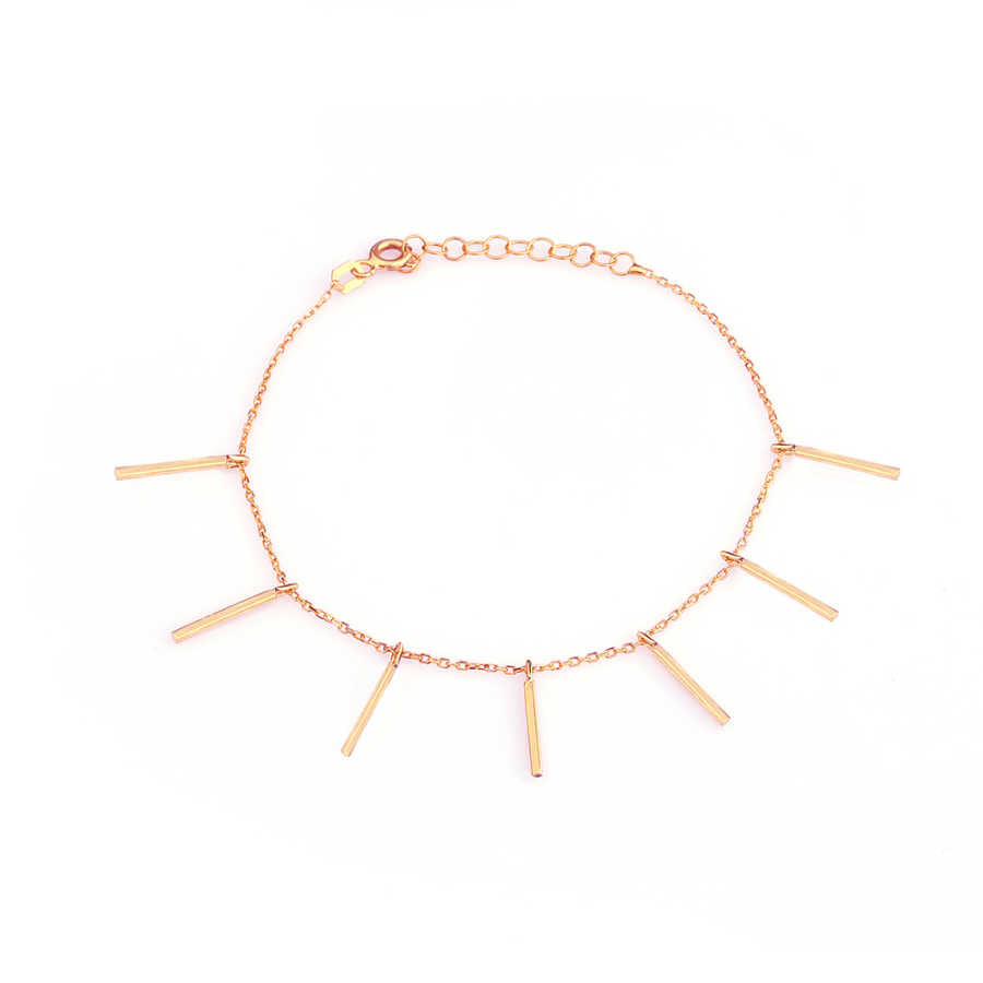 Pulsera de Flecos de Plata Esterlina Premium