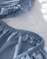 King Size Deep Pocket Fitted Sheet - 100% Ranforce Cotton - Dark Blue