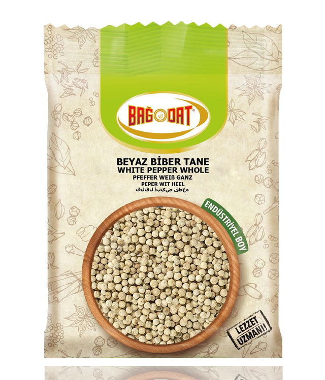 Premium Whole White Peppercorns