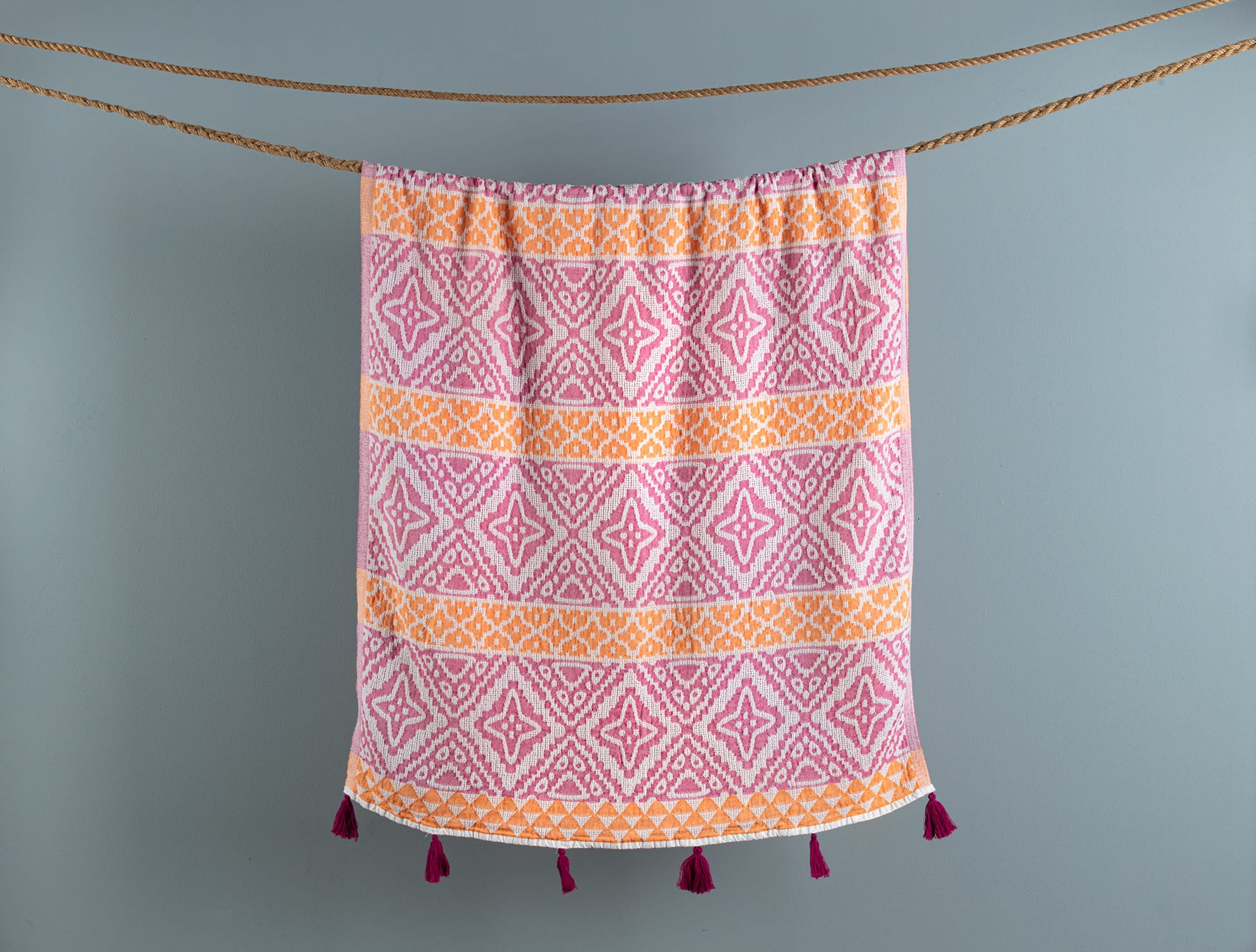 Cotton Jacquard Turkish Towel - Allaire Design