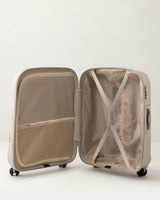 Medium Beige Hardside Suitcase - Durable Travel Luggage