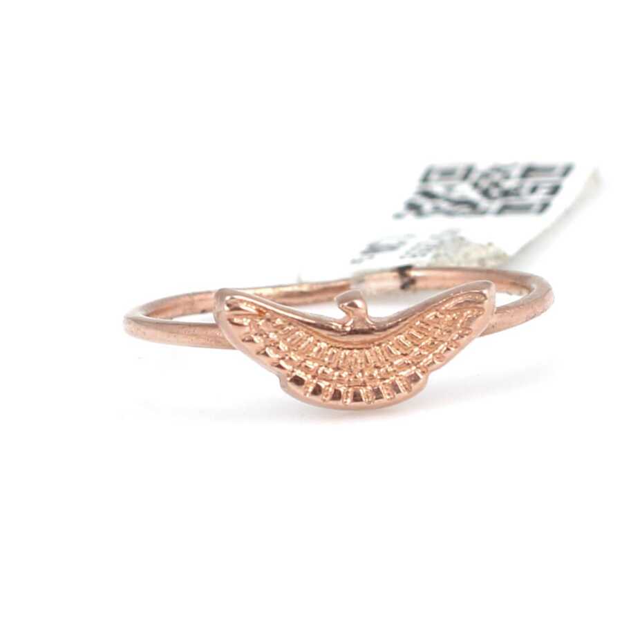 Sterling Silver Delicate Bird Ring - Winged Charm Design