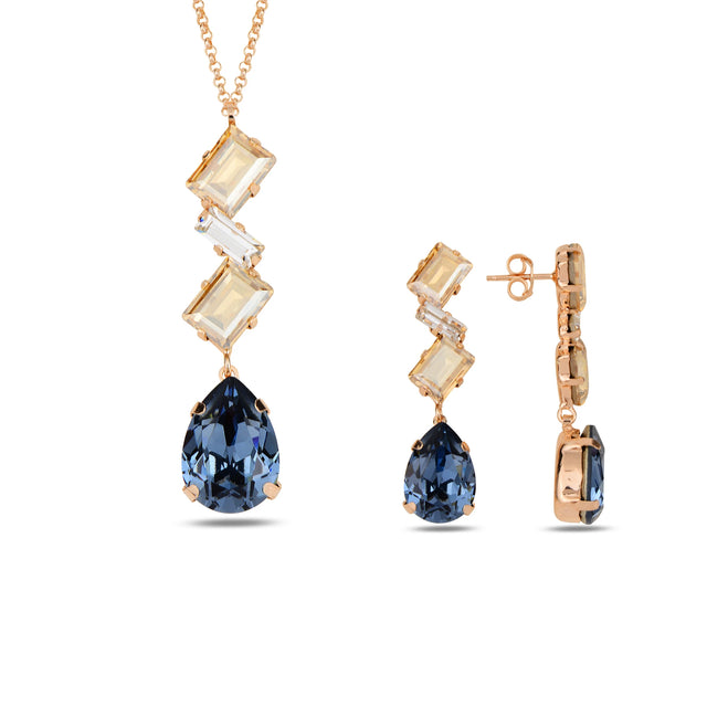 Chandelier Style Jewelry Set - Dazzling Voluminous Design
