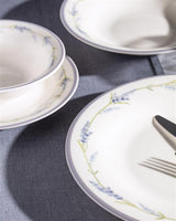 New Bone China 6-Person Dinner Set - Artistic & Colorful Design