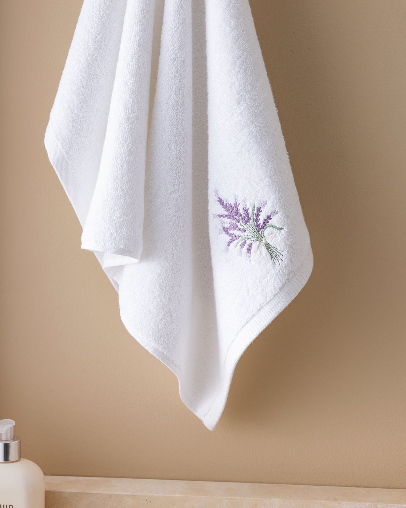 100% Cotton Face Towel - Embroidered Delor Design