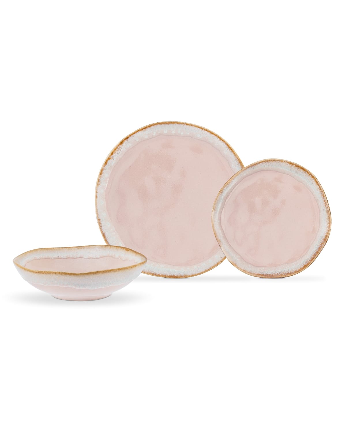 Ceramic 6-Person Dinner Set - Modern Blush
