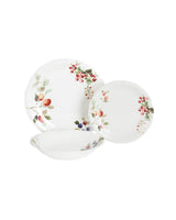 Fine Bone Porcelain 6-Person Dinner Set - Vibrant Colorful Pattern