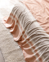 Soft Acrylic Blend Double Blanket - Cozy Terracotta Hue