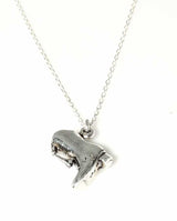 925 Sterling Silver Boot Pendant Necklace - Playful Charm