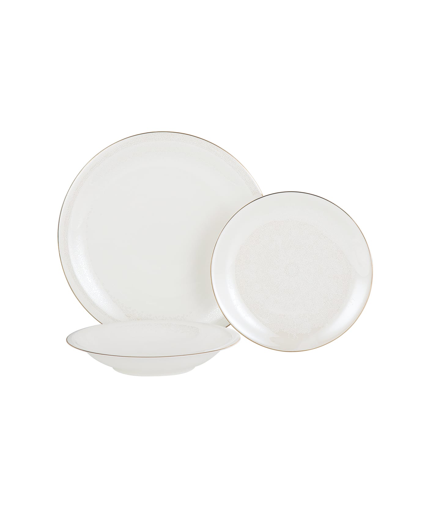 Fine Bone Porcelain 6-Person Dinner Set - Timeless White