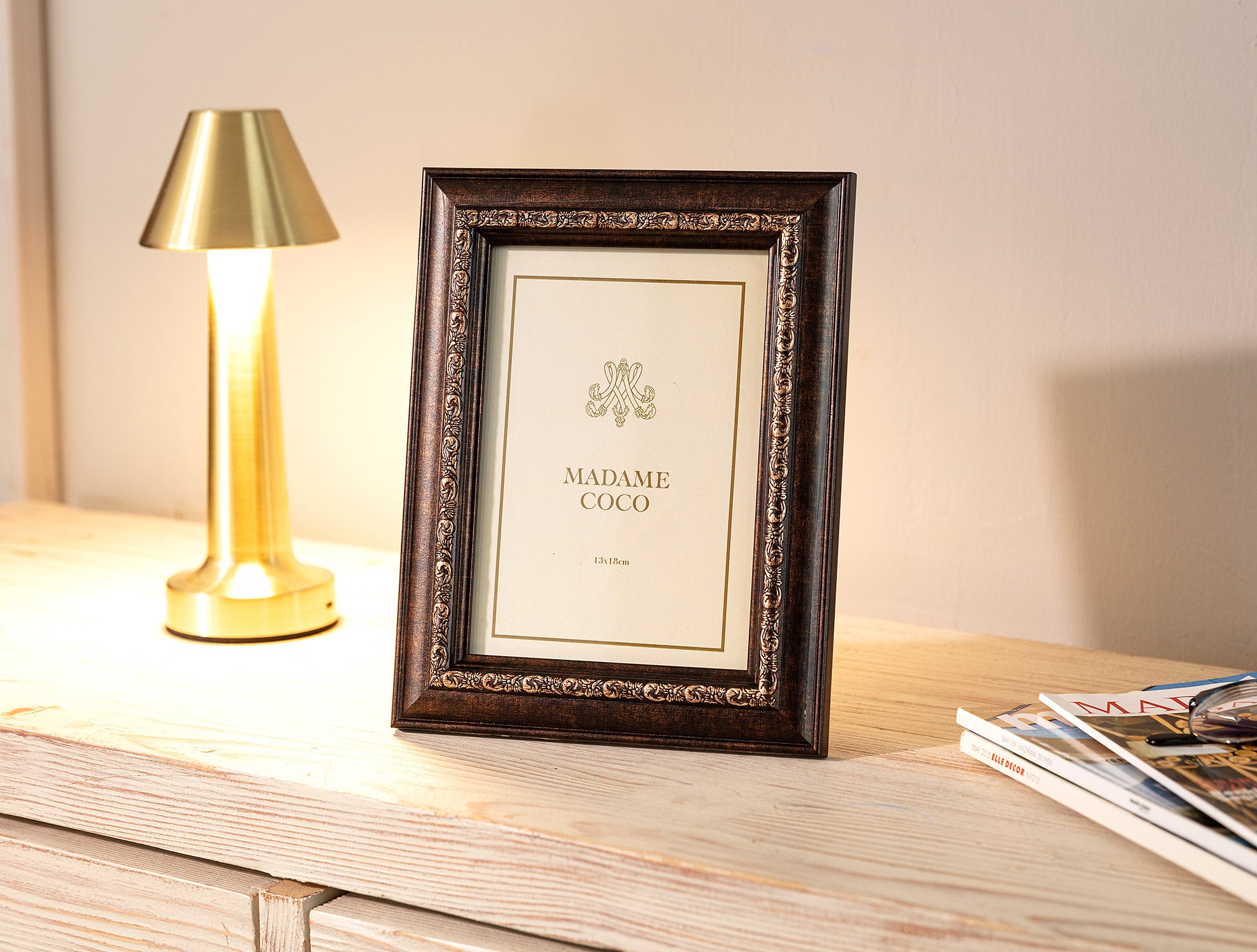 Elegant Cera Design Picture Frame - Modern Home Decor Accent