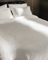 Cotton Blend 7-Piece Bridal Bedding Set - Pristine White Comfort