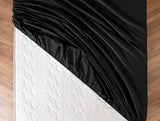 Ciel King Size 100% Cotton Satin Fitted Sheet - Soft & Luxurious Comfort