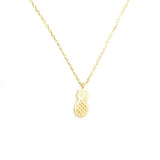 Sterling Silver Tiny Pineapple Pendant Necklace - Minimalist Charm