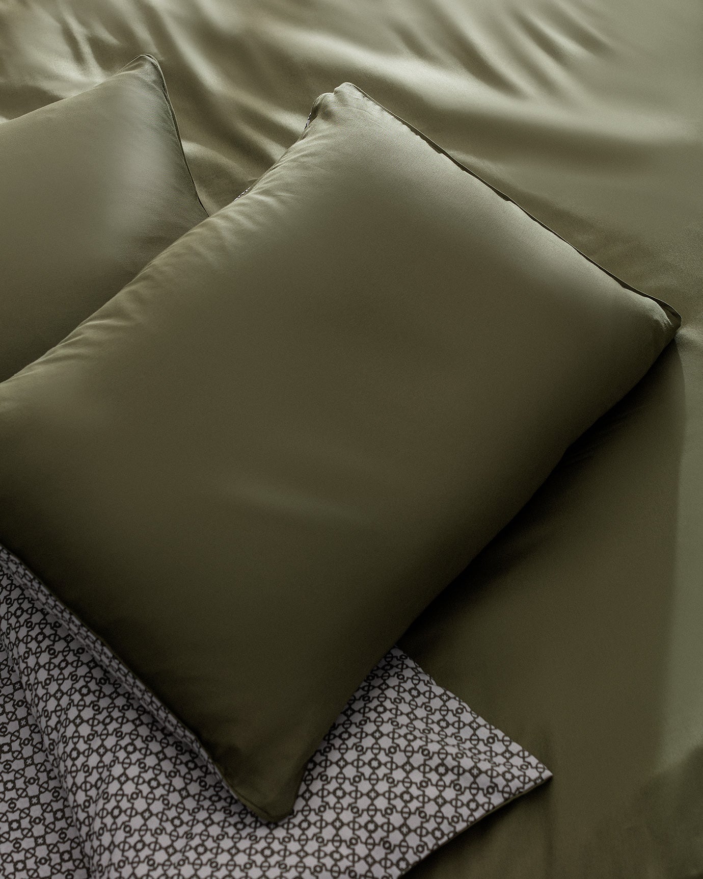 Dennie Double 100% Cotton Printed Sateen Duvet Cover Set