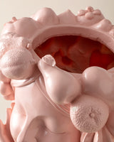 Elegant Resin Bust - Palmyra Inspired, Powder Pink Finish