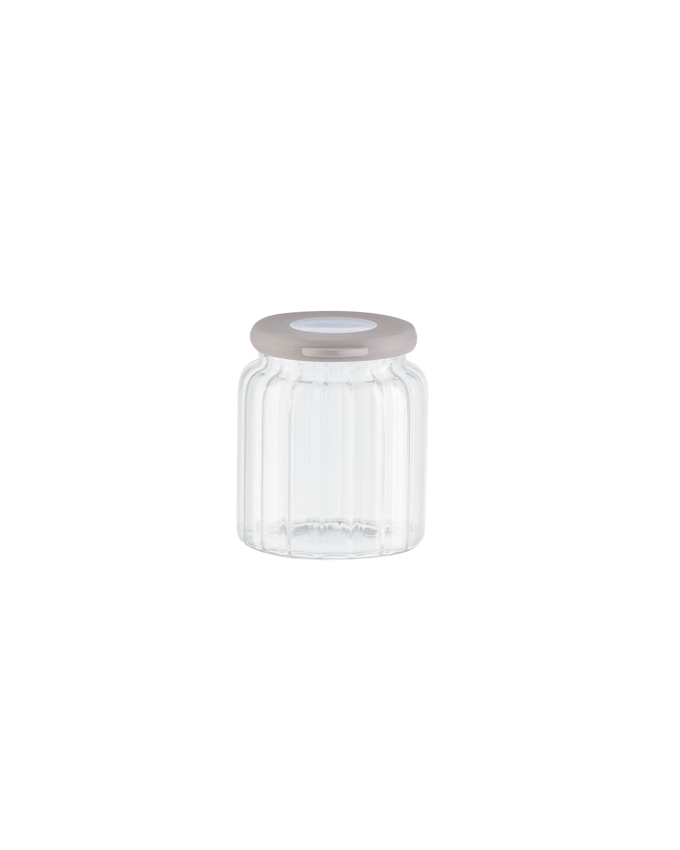Clear Borosilicate Glass Food Storage Jar with Airtight Lid