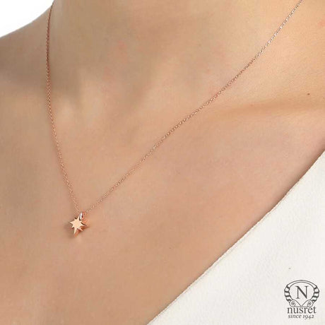 Premium 925 Sterling Silver North Star Necklace