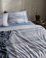 100% Cotton King Size Duvet Set - Soft Crepe Weave & Printed Design