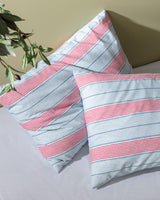 Printed Cotton Twin Duvet Cover Set - Blue & Red