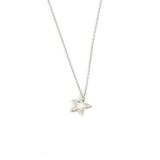 Sterling Silver Hollow Star Pendant Necklace - Celestial Chic