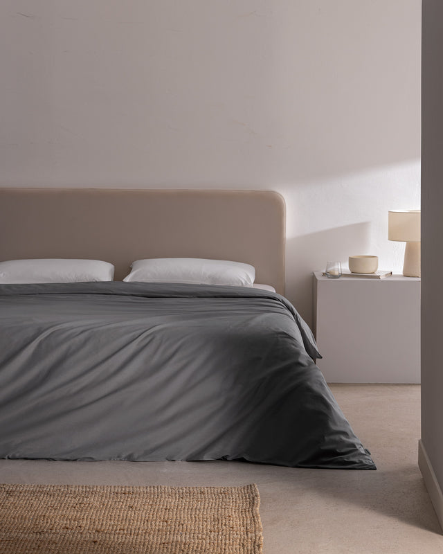 King Size 100% Ranforce Cotton Solid Duvet Cover
