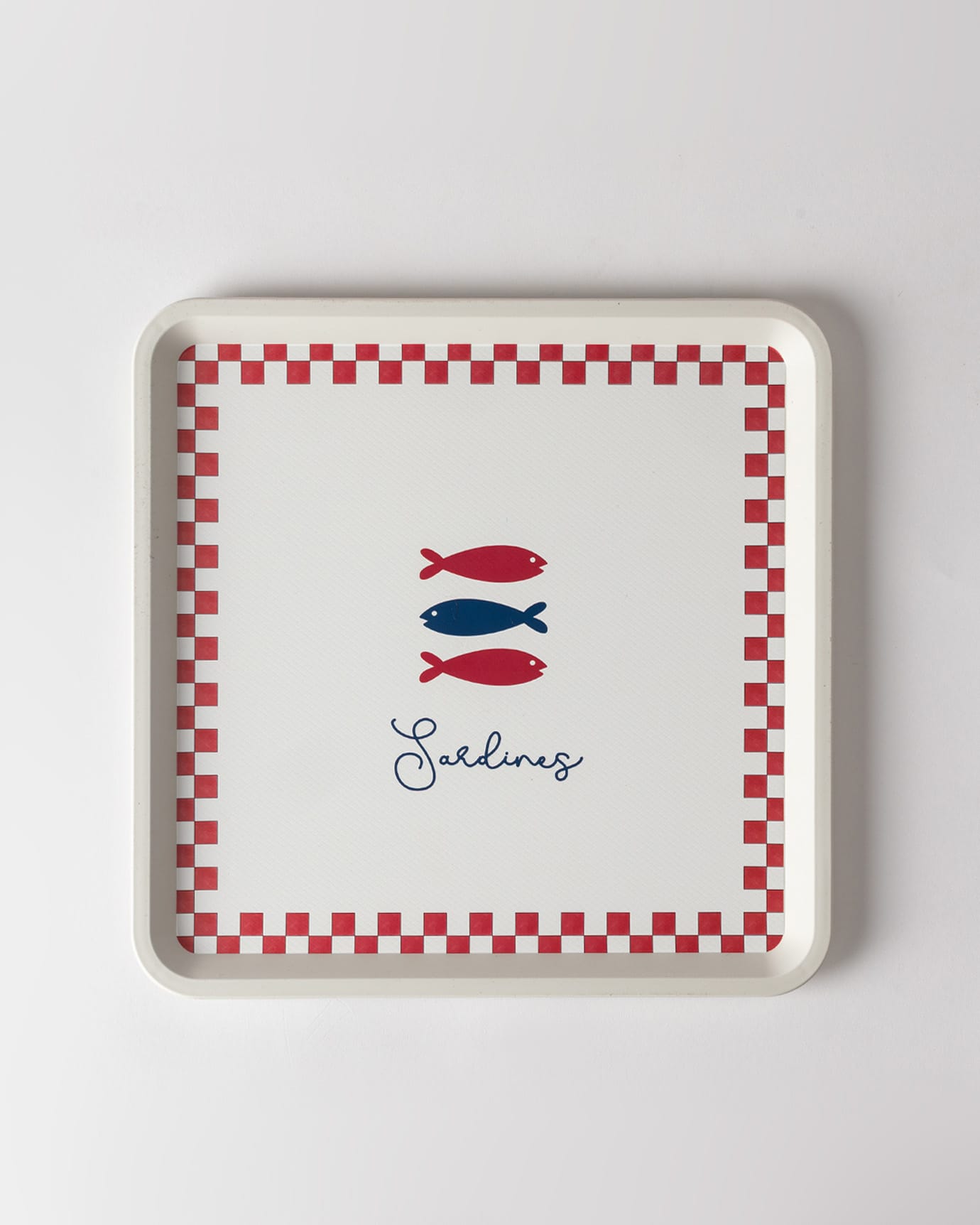 Plastic Square Serving Tray - Contemporary & Easy Care Design