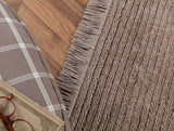 Mink Fringed Area Rug - Soft & Elegant Home Decor