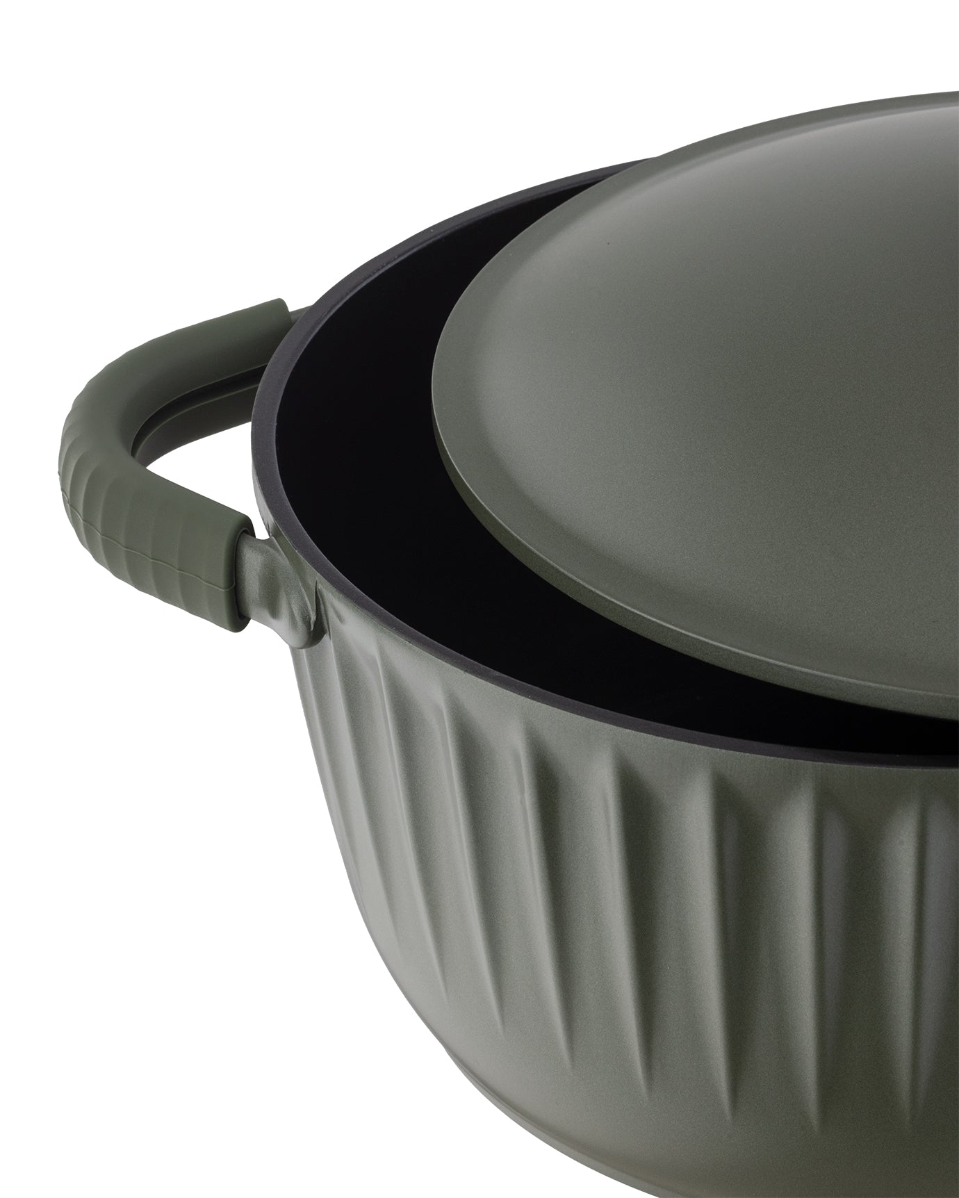 Freya 20 cm Green Cooking Pot - Kitchen Saucepan with Lid