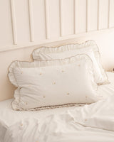 100% Cotton Ranforce Double Duvet Set - Embroidered Design