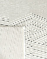 White Gray Modern Area Rug - Living Room Carpet