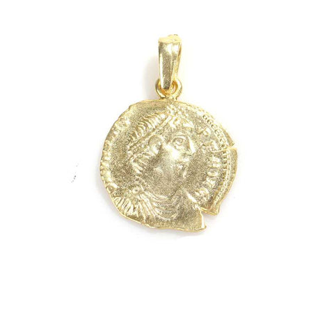 925 Sterling Silver Caesar Pendant - Ancient Roman Style