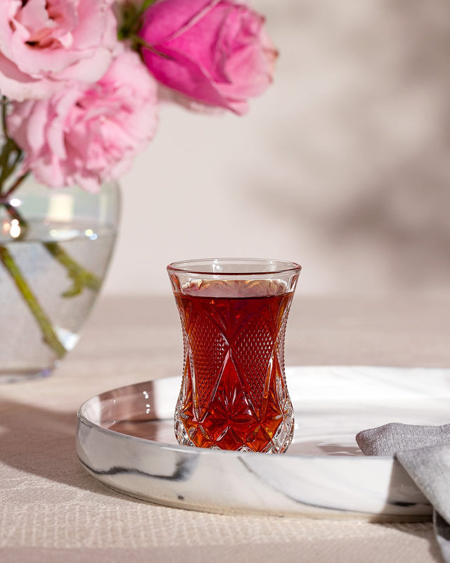 Monde 6-Piece Classic Tea Glass Set - 115ml Capacity
