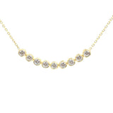 Premium 925 Sterling Silver White Stone Waterfall Necklace