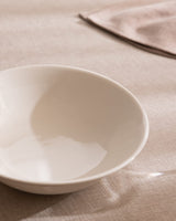 New Bone Porcelain Salad Bowl - Elegant Vole Collection