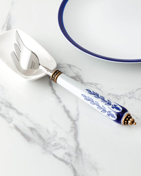 Ceramic Handle Stainless Steel Serving Fork - Rêve Bleu Design