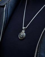 Sterling Silver Seljuk Eagle Necklace - Rotating Pendant Design