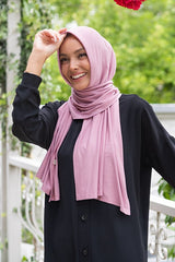 Ready-to-Wear Jersey Shawl - Easy-Style Rose Pink