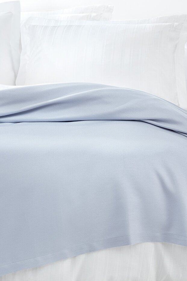 Anders Double Bamboo Cotton Pike - Soft & Breathable Light Blue