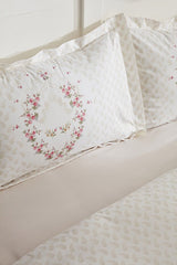 Ensemble Housse de Couette Simple Sonya - 100% Coton Motif Floral