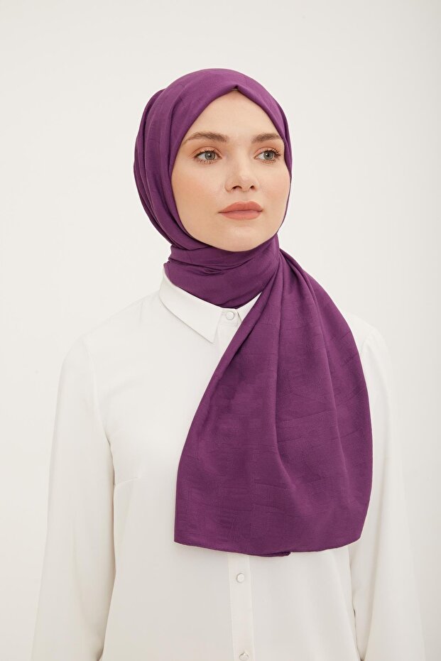 Geometric Pattern Jazz Shawl - Wrinkle-Free & 100% PES