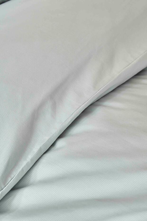 Back To Basic Blue 100% Cotton Double Duvet Cover Set