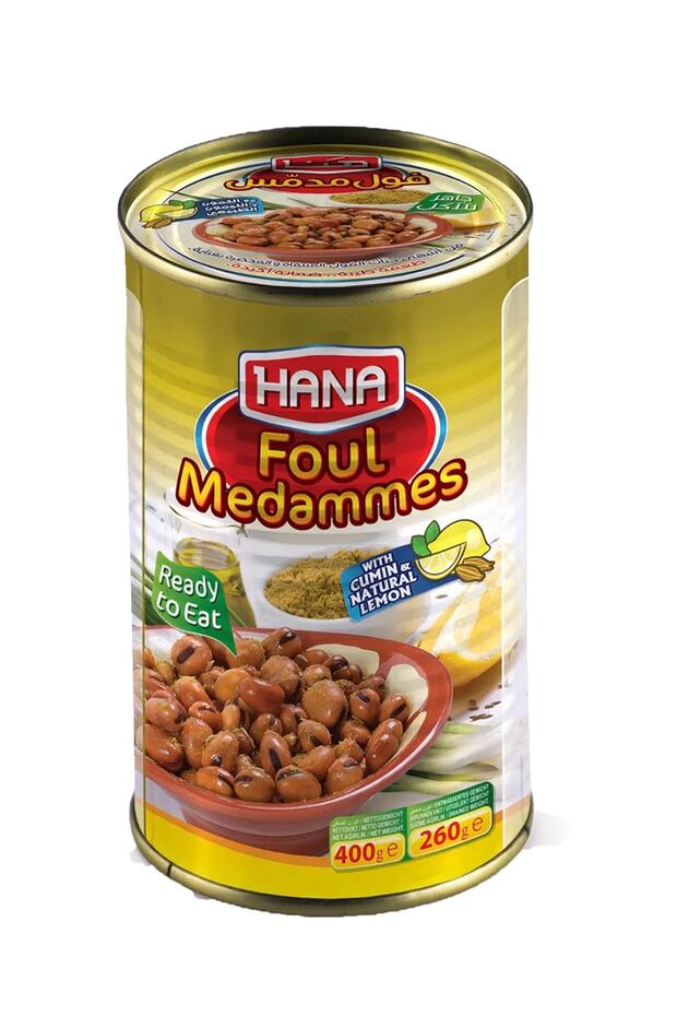 Foul Medammes with Cumin & Natural Lemon - 4 x 400g Ready-to-Eat Cans
