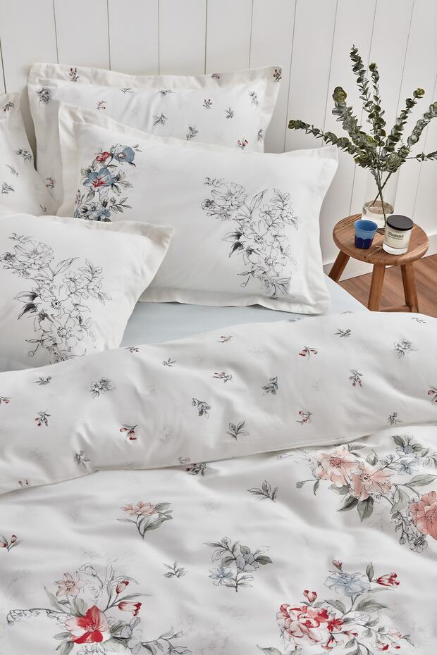 Belisima Double Ranforce Duvet Cover Set - Blue Floral