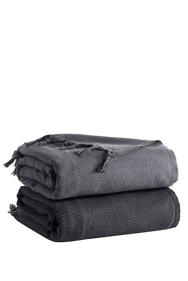 Sidney Double Cotton Pike - Modern Geometric, 200x230 Cm
