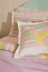 Pine Double Duvet Cover & Quilt Set - 100% Cotton Lilac