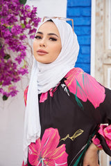 White Jersey Shawl - Soft, Lightweight & Versatile