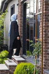 Ready-to-Wear Viscose Shawl - Practical & Light Blue ()